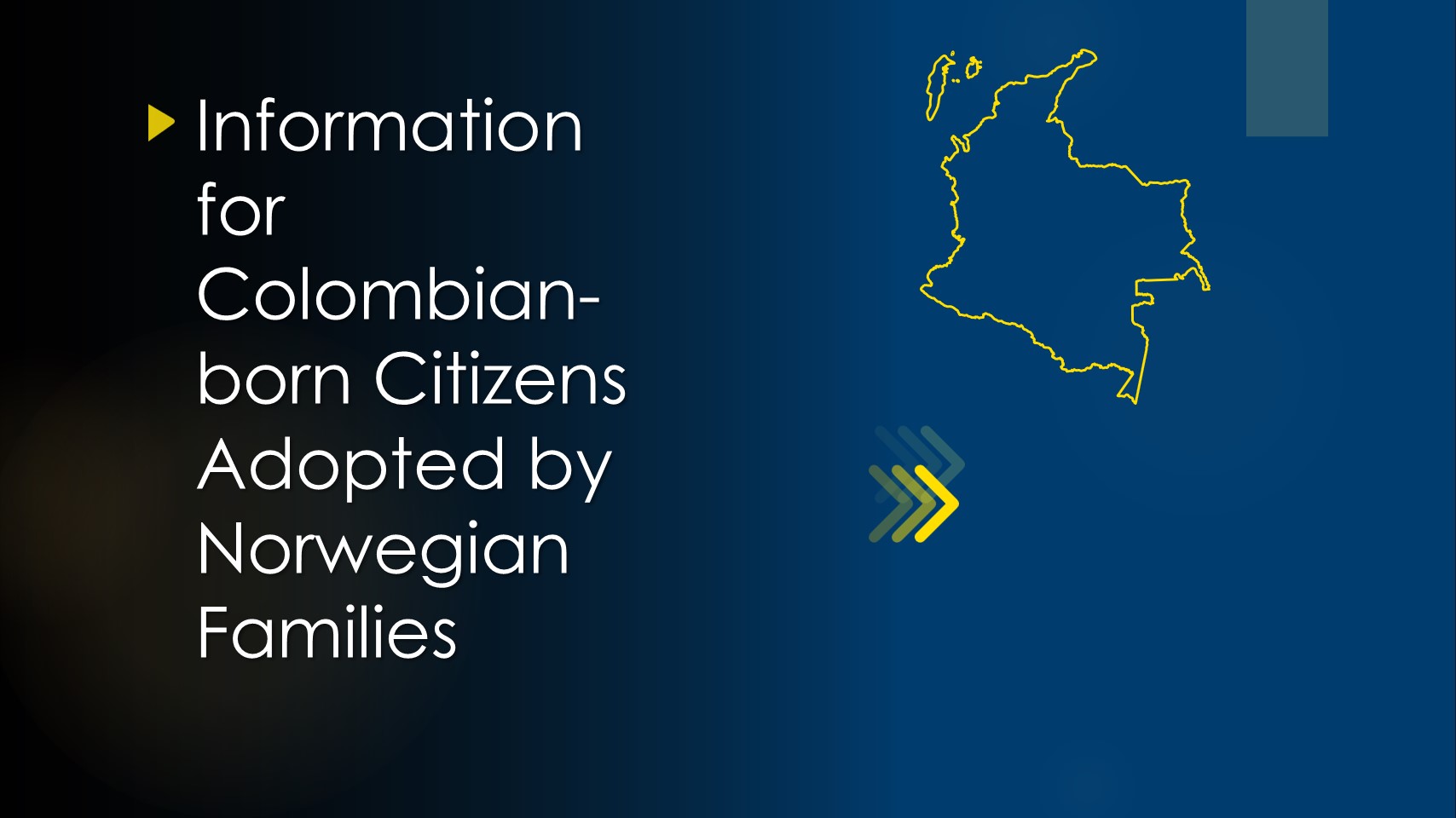 Información para ciudadanos colombianos adoptados por familias noruegas