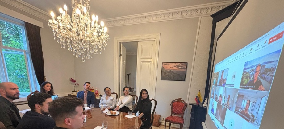 Participantes del Primer Encuentro de la Comunidad Científica colombiana en Noruega