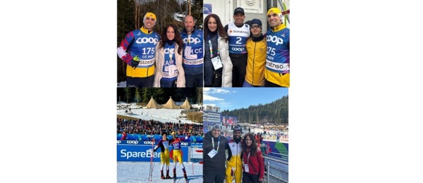 Embajada en Noruega acompañó a la selección Colombia que participó en el Mundial de Esquí en Trondheim